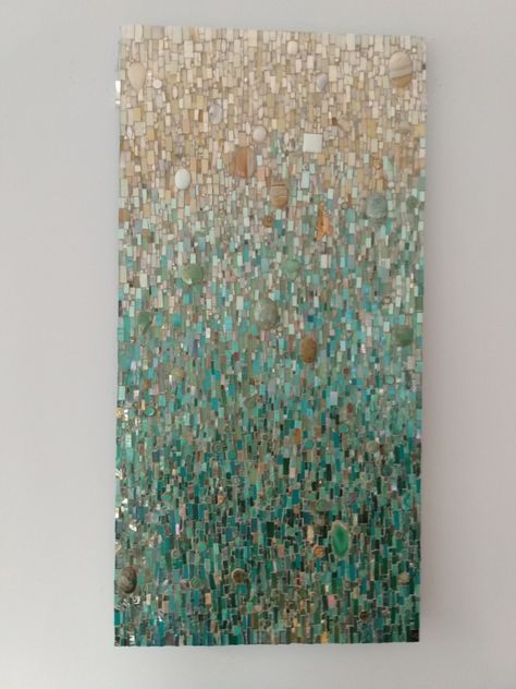 Greetings from Needham, MA. For the past 18 years, I've created custom original mosaic art. Commissions always welcome. Available works in stock. Dm for individual requests. Ariel@mosaicsbyariel.com Http://www.afsmosaics.com Mosaic Contemporary Art, Turquoise Gradient, Broken Glass Crafts, Recycled Tile, Paper Mosaic, Pearl Tile, Mosaic Tile Art, Art Commissions, Mosaic Artwork