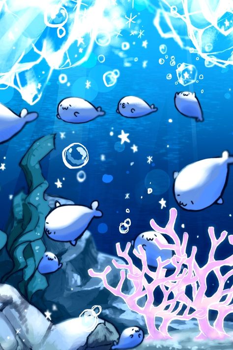 Seal Background, Seal Wallpaper, Seal Cartoon, Cute Seals, Baby Seal, Wallpaper Animes, Sea Art, Silly Animals, Marine Animals