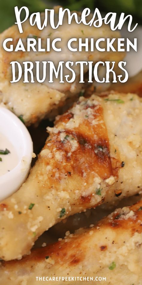 Garlic Parmesan Drumsticks Parmesan Crusted Drumsticks, Dinners With Chicken Drumsticks, Garlic Chicken Drumstick Recipes, Parmesan Drumsticks Oven Baked, Ranch Drumsticks Baked, Sauce For Chicken Drumsticks, Best Way To Cook Drumsticks, Baked Drumsticks Recipes, Chicken Thigh And Drumstick Recipes Ovens