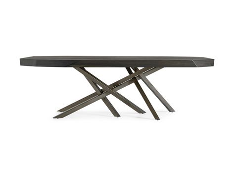 Carrinna Dining Table in Oscuro | Arhaus Furniture Masculine Home Decor, Dining Table Dimensions, Arhaus Furniture, Tripod Table, Functional Home, Table Dimensions, Wood Surface, Table Seating, Table Base