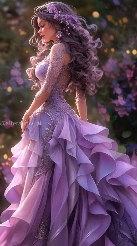 Frock Ideas Asgardian Dress, Frock Ideas, Mexican Wedding Dress, Beau Film, Curly Hair Drawing, Fantasy Princess, Fantasy Dresses, Women Figure, Princess Grace