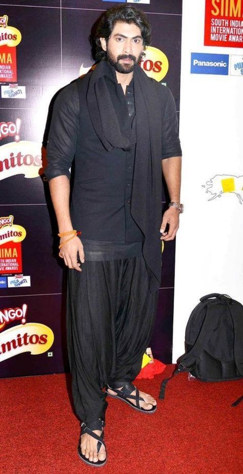 Black Pathani, Siima Awards, Rana Daggubati, Indian Groom Wear, Sherwani Groom, Gents Kurta, Kurta Men, Mens Kurta Designs, Mens Fashion Wedding