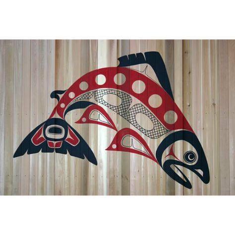 Salmon-Glen Rabena, NW Coast Native Artist Pacific Northwest Coastal Art, Northwest Native American Art, Tatouage Haida, Arte Haida, Tattoo Wolf, Alaska Art, Native Artwork, Native Tattoos, Pacific Northwest Art