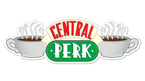 Central Perk Logo Central Perk Sign, Friends Central Perk Coffee, Central Perk Logo, Coffee Shop Signs, Friends Coffee Mug, Friend Logo, Friends Central Perk, Cardboard Cutouts, Central Perk