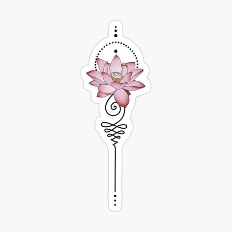 Get my art printed on awesome products. Support me at Redbubble #RBandME: https://www.redbubble.com/i/sticker/Pink-Japanese-Lotus-Flower-Unamole-Spiritual-Buddhism-Tattoo-by-Koalaslifestyle/58560583.EJUG5?asc=u Japanese Lotus Flower, Buddhism Tattoo, Japanese Lotus, Wrist Tattoo Cover Up, Yoga Tattoos, Dagger Tattoo, Tattoo Cover, Lotus Tattoo, Minimalist Flowers