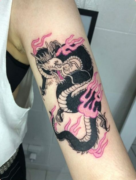 Pink Black Tattoo, Pretty Feminine Tattoos, Pink Ink Tattoo, The Rampage ライブ, Tattoo Maker, Pink Tattoo, Saved Tattoo, Tattoo Aesthetic, Kawaii Tattoo