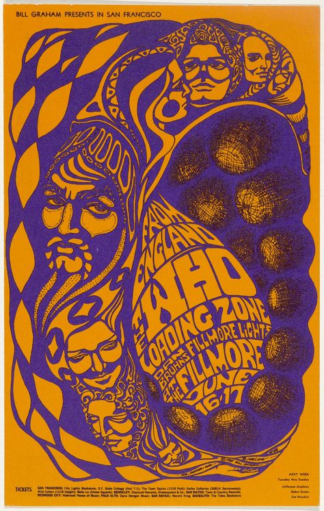 Bonnie Maclean. The Who, Loading Zone. 1967 Bill Graham, Hippie Posters, Cooper Hewitt, Rock N Roll Art, Vintage Concert Posters, Music Concert Posters, Band Poster, Illustration Photo, Rock N’roll