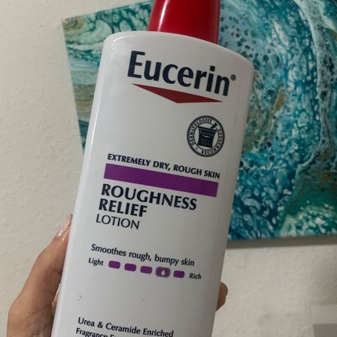 This lotion is Great if you have KP or chicken skin, strawberry legs. Is really tick so is working for me with during this colder months I don’t think I’ll use this for summer time tho. Price is great, I recommend tho anyone 👌🏼 http://influenster.com/reviews/eucerin-roughness-relief-lotion/82970362 Eucerin Roughness Relief Lotion, Eucerin Lotion, Eucerin Roughness Relief, Ayurvedic Therapy, Strawberry Legs, Bumpy Skin, Chicken Skin, Hygiene Products, Rough Skin