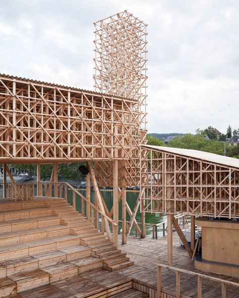 Tom Emerson, Temporary Architecture, Floating Architecture, Timber Architecture, Pavilion Architecture, Peter Zumthor, Bamboo Architecture, Temporary Structures, Wooden Architecture