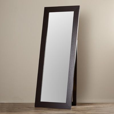 Wade Logan Mcintosh Full Length Mirror Finish: Dark Cappuccino Floor Mirror In Bedroom, Modern Floor Mirror, Modern Floor Mirrors, Glass And Aluminium, Floor Mirrors, Sunburst Mirror, Modern Floor, Metal Floor, Mirrors Wall