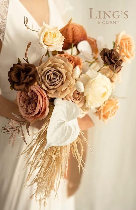 Sepia Wedding, Classic Bridal Bouquet, Cascade Bridal Bouquet, Prom Props, Vintage Wedding Ceremony, Cascading Bridal Bouquets, Handmade Bouquets, Wedding Themes Winter, Ribbon Bouquet