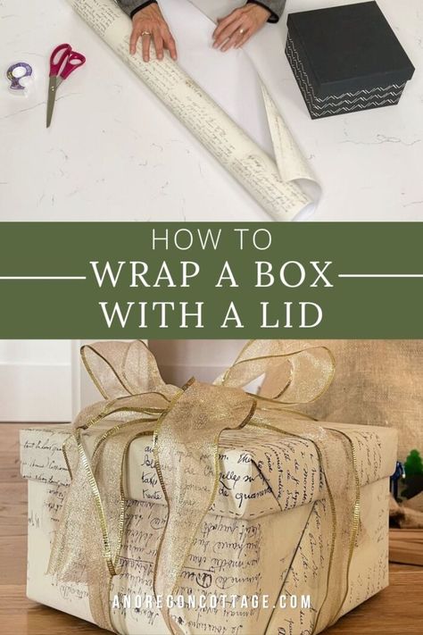 How to keep wrapping paper out of the landfill AND have pretty packages? Learn how to wrap a box with a lid to use over and over again! Wine Gift Wrap, Garden Tutorials, Creative Corporate Gifts, Cute Gift Wrapping Ideas, Pretty Gift Wrapping Ideas, Colorful Gift Wrapping, Gift Wrapping Techniques, Creative Gift Wraps, Gift Boxes With Lids