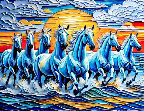 Seven, 7, white horses, running horses, horses, landscape, painting, sun, water, trees, clouds, buy, sell, brush pallet. Brush 7 Horses Painting On Canvas, 7horses Painting, 7 Horse Painting On Canvas, Seven Running Horses Painting, 7 Horses Running Painting Vastu Hd, Seven Horses Painting Vastu, 7 Horses Running Painting Vastu, 7 Horses Running Painting, 7 Horses Painting