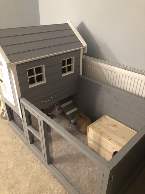 Diy Bunny Cage, Indoor Rabbit House, Diy Rabbit Cage, Rabbit Hutch Indoor, Indoor Rabbit Cage, Diy Guinea Pig Cage, Rabbit Enclosure, Bunny Hutch, Guinea Pig House