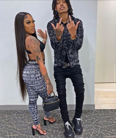 Raysowavyy And Lyn Deja, Lyn Deja, Lil Wayne Daughter, Couple Swag, Drip Ideas, Wlw Aesthetic, Boo Thang, 90s Fashion Men, Relationships Goals