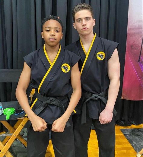 Dallas Young and Tanner Buchanan Dallas Dupree, Karate Kid Quotes, Karate Kid 1, Cobra Kai Wallpaper, Tanner Buchanan, Miguel Diaz, Cobra Kai Dojo, Karate Kid Cobra Kai