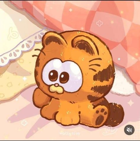 Baby Garfield Drawing, Baby Garfield Wallpaper, Cute Garfield Drawings, Cute Garfield Wallpaper, Garfield Wallpaper Aesthetic, Garfield 2024, Garfield Drawing, Garfield Aesthetic, Baby Garfield