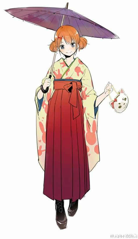 Gintama Yorozuya, Kagura Gintama, Persona Anime, Anime Kimono, Comedy Anime, Japanese Outfits, Girls Cartoon Art, Anime Outfits, 그림 그리기