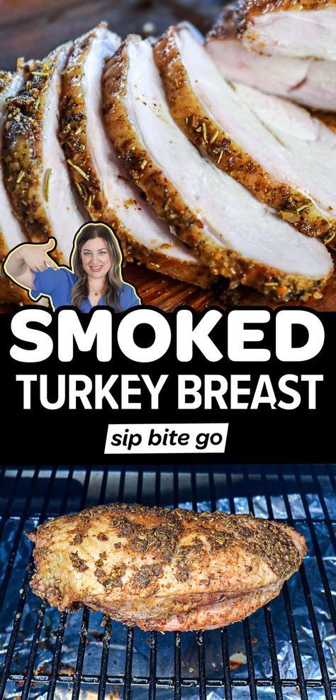 Smoked Turkey Breast Brine, Brine For Boneless Turkey Breast, Smoker Turkey Breast, Turkey Breast On The Traeger, Turkey Breast Smoker Recipes, Smoked Turkey Breast Recipes, Turkey Breast On Traeger Grill, Pellet Smoker Turkey Breast, Smoked Whole Turkey Breast