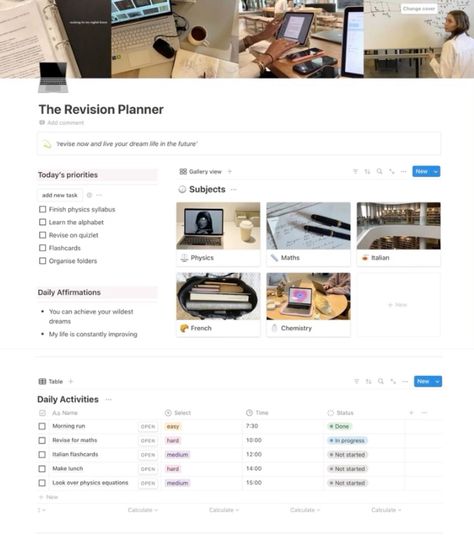 notion template ideas Study Planner Free, Exam Planner, Notion Planner, Wellness Tracker, Small Business Planner, Social Media Planner, Notion Template, Aesthetic Template, Extra Curricular Activities