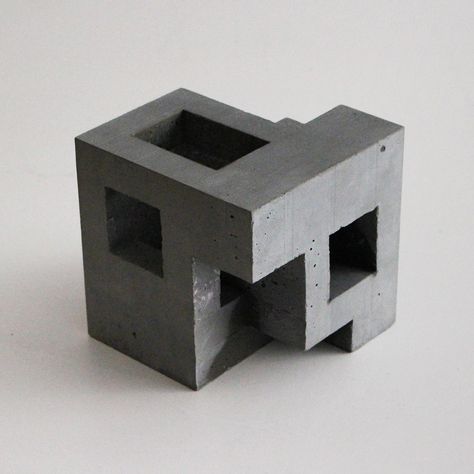 Cubic Geometry, Cubic Architecture, David Umemoto, Cubes Architecture, Conceptual Model Architecture, Architectural Sculpture, Concrete Sculpture, Arch Model, Architecture Model Making