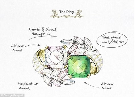 World's most iconic engagement rings from Jackie Kennedy to Grace Kelly Famous Engagement Rings, Ring Sketch, Jewelry Rendering, The Dazzling, Jewellery Design Sketches, Jewelry Illustration, Galia Lahav, Jewelry Drawing, Jewellery Sketches