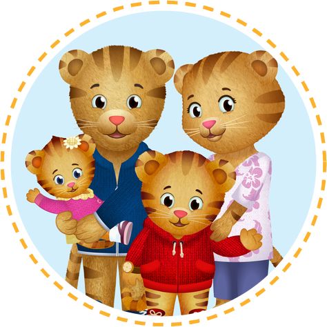 Daniel Tiger Family, Tiger Halloween Costume, Daniel Tiger Party, Tiger Family, Daniel Tiger's Neighborhood, Tiger Birthday, Fred Rogers, Tiger Iron, Daniel Tiger