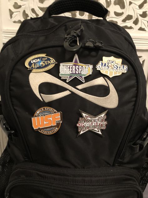 Cheer Aesthetic Allstar, Allstar Cheer Aesthetic, Dance Competition Bag, Cheerleader Aesthetic, Ryan Cummings, Cheer Bags, Cheer Moves, Cheer Aesthetic, Cheer Backpack