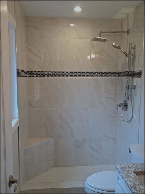 Convert Tub To Shower, Shower Redo, Walk In Shower Tile Ideas, Walk In Shower Tile, Redo House, Cottage Showers, Bathroom Main, Accessible Bathroom Design, Bathroom Upstairs