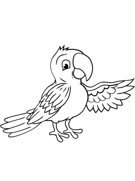 Parrots - Lol Coloring Pages Parrot Outline, Lol Coloring Pages, Lol Coloring, Htv Ideas, Art Coloring Pages, Branch Tattoo, Macaw Parrot, Outline Drawing, Outline Art