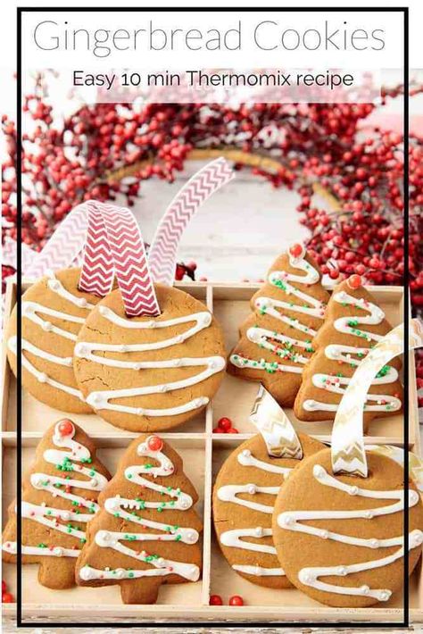 Quick Cookies Recipes, Thermomix Baking, Christmas Gingerbread Cookies, Caramel Fudge, Christmas Food Gifts, Christmas Lunch, Xmas Cookies, Golden Syrup, Food Heaven