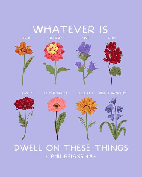 “Finally, brothers, whatever is true, whatever is honorable, whatever is just, whatever is pure, whatever is lovely, whatever is commendable, if there is any excellence, if there is anything worthy of praise, dwell on these things.” -Philippians 4:8 Philippians 1:6, Philippians 4:8, Whatever Is True, Prayer Board, Philippians 4, Jesus Loves Me, Jesus Loves, Beautiful Words, Verses