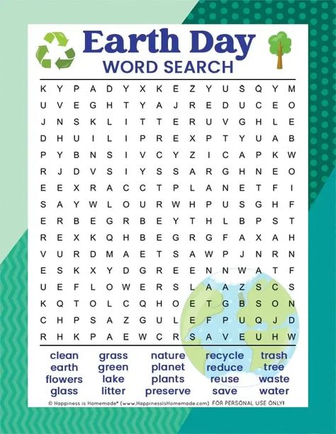 Žemės Diena, Earth Day Free Printables For Kids, Earth Day Activity Sheets, Earth Day Word Search Free, Earth Day Puzzles, Earth Day Word Search, Earth Day Question Of The Day, Earth Day Cognitive Activities, Holiday Word Search