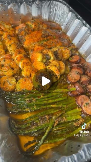 Seafood Network🦞🦐🦀🦑🐙🍤 on Instagram: "Lazy Seafood Bake  @__kaylabee_  Let’s go cook some seafood!!!!🍣🦞🦀🍤 🦐 🦑  #seafoodnetwork#seafoodlover#seafood#seafoodnetworkcookbook" Lazy Seafood Pan, Seafood Network Recipes, Seafood Sheet Pan Dinners, Seafood Pasta Casserole Recipes, Seafood Meal Prep, Pan Potatoes, Lazy Meals, Seafood Casserole Recipes, Potatoes Asparagus