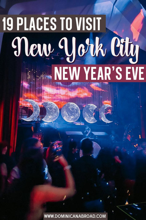 a nightclub during new years eve with people partying and cute lights shaped like moon decors Nye In New York, New York City New Years Eve, Nyc Nye, New York New Years, New Year In New York, New Years In New York, Nye In Nyc, New York City Party, Nye Nyc