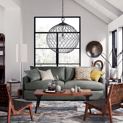 3,880 Likes, 21 Comments - Crate and Barrel (@crateandbarrel) on Instagram: “Fall color palette: grey, brown, mustard. Swipe for a MOODboard. 🍂 #HomeDecor #HouseGoals…” Website Photography, Sitting Space, 3 Piece Sectional Sofa, 2 Piece Sectional Sofa, Deep Sofa, Fabric Sectional Sofas, Zen Room, Long Sofa, Double Chaise Sectional