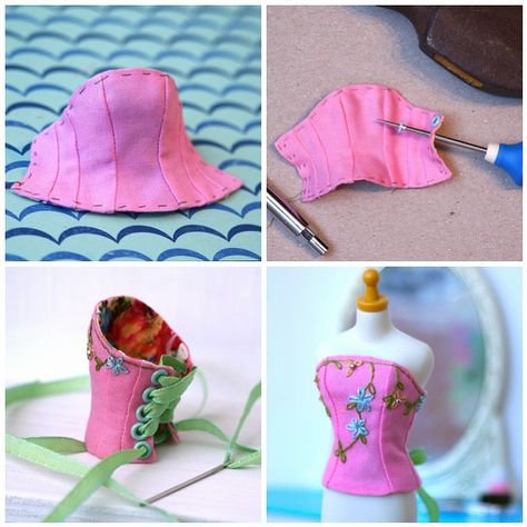 Fancy Ribbon, Accessoires Barbie, Barbie Sewing Patterns, Barbie Clothes Patterns, Doll Dress Patterns, Barbie Patterns, Barbie Diy, Doll Tutorial, Sewing Dolls