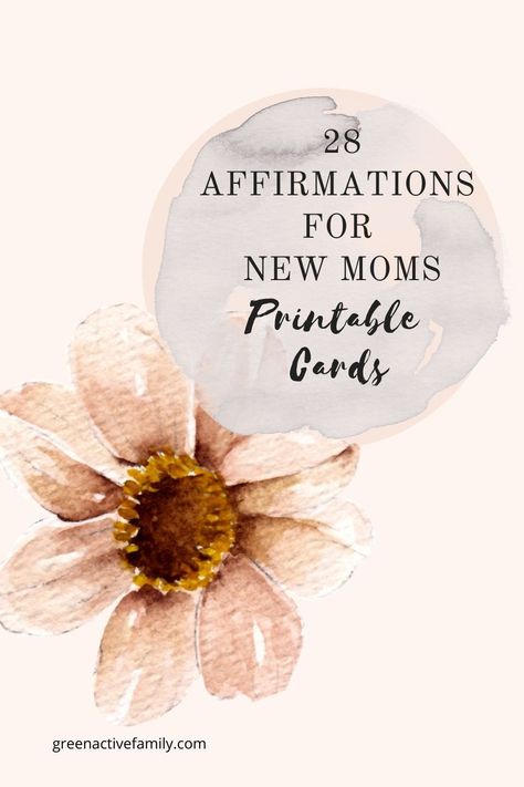 Positive Affirmations for Moms. 28 Funny, Positive, Powerful and Printable Affirmation Cards to Survive the First 4 Weeks of Motherhood Words Of Affirmation For New Moms, Newborn Mom Affirmations, Mothers Day Affirmations, Postpartum Affirmation Cards, New Mom Affirmations, Positive Words Of Affirmation, Mum Quotes, Morning Mantra, Mom Printable