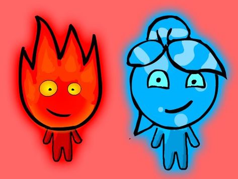 Fire Boy And Water Girl Tattoo, Fire And Water Drawing, Fireboy And Watergirl Tattoo, World On Fire Tattoo, Fire Boy And Water Girl, Fire And Water Tattoo, Light Temple, Fireboy And Watergirl, Maching Tattoos