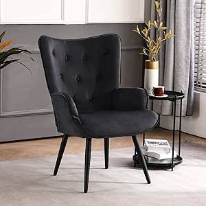 Comfy Bedroom Chair, Sherpa Accent Chair, Wingback Sofa, Accent Chair Modern, Black Accent Chair, Velvet Wingback Chair, Wingback Accent Chair, Tufted Accent Chair, Comfy Bedroom