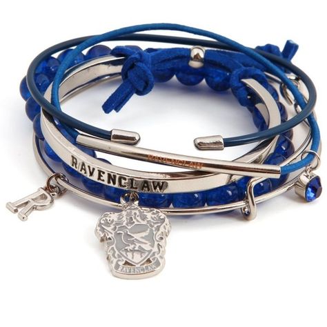 Harry Potter Ravenclaw Arm Party Bracelet Set (24 AUD) ❤ liked on Polyvore featuring jewelry, bracelets and party jewelry Harry Potter Jewelry Necklaces, Harry Potter Jewelry Rings, Harry Potter Jewelry Slytherin, Arm Party Bracelets, Ravenclaw Outfit, Harry Potter Accessories, Harry Potter Luna Lovegood, Always Harry Potter, Ravenclaw Aesthetic