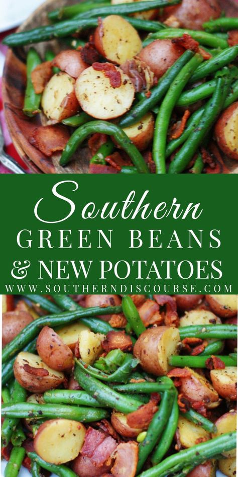 French Green Beans And Potatoes, Smothered Green Beans With Potatoes, Potatoes And Beans Recipes, Sauteed Green Beans And Potatoes, Green Bean Recipes With Potatoes, Cabbage Green Beans And Potatoes, Fresh Green Beans And Potatoes Stove Top, Snap Beans And Potatoes, Potato’s And Green Beans