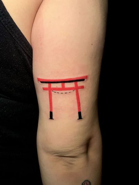 Tori Gate Tattoo Design, Tori Gate Tattoo, Torii Gate Tattoo, Torii Gate Tattoo Design, Torii Gate Drawing, Gate Tattoo, Tori Gate Illustration, Torii Gate Illustration, Tori Gate