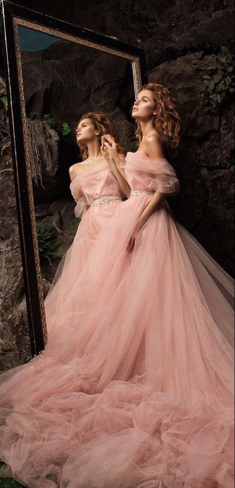 Princess Dress Fairytale, Fairytale Gown, Ethereal Dress, Fantasy Dresses, Fantasy Gowns, Pink Gowns, Pink Dresses, Fairytale Dress, Fantasy Dress