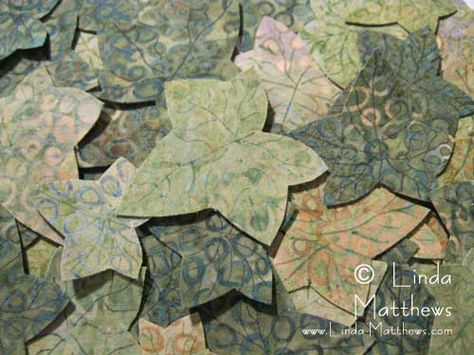 Tutorial - Three dimensional fabric embellishments for lazy people Fabric Leaf, Fabric Leaves, Embroidery Leaf, Sewing Projects Free, Creative Textiles, Fabric Embellishment, Wool Quilts, Landscape Quilts, Lazy People