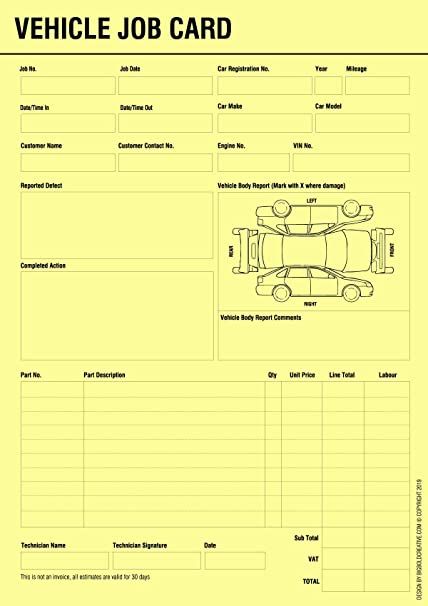 Job Card Template, Job Cards, Car Workshop, Mechanic Jobs, Service Jobs, Card Templates Free, Job Work, Excel Templates, Templates Free Download