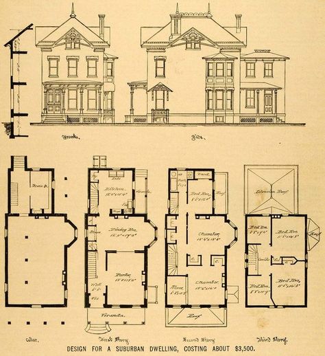 vintage Victorian House Plans | 1879 Print Victorian House Plainfield NJ George La Baw Floor Plans ...: Old Victorian House Plans, Victorian Mansion Floor Plans, 1870s House, Victorian House Floor Plans, Vintage Victorian House Plans, Victorian Floor Plans, English Mansion, Old Victorian House, Victorian House Plans