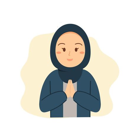 Muslimah Cartoon Art Cute, Hijab Animation, Character Flat Design, Muslim Cartoon, Hijab Art, Muslim Art, Watercolor Wallpaper Iphone, Teacher Cartoon, Adobe Illustrator Design