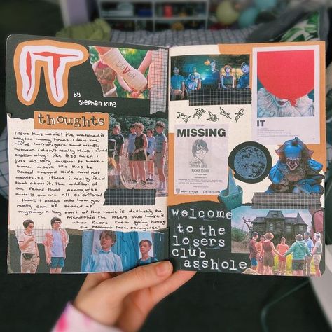 Film Scrapbook Ideas, Movie Scrapbook Page Ideas, Kawaii Scrapbook Ideas, Movie Scrapbook Ideas, Movie Journal Aesthetic, Movie Review Journal Ideas, Film Journal Aesthetic, Film Journal Ideas, Movie Journal Ideas