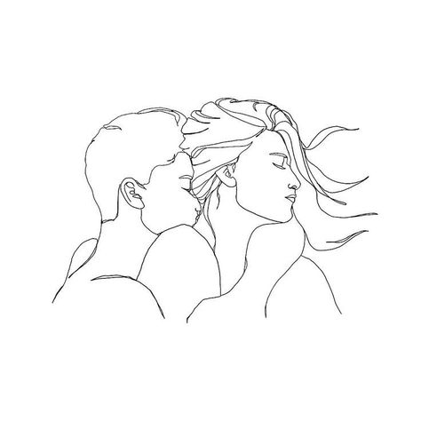 Gothic Tattoos, Minimalist Tattoos, Line Art Design, Outline Art, Cute Couple Art, Abstract Line Art, Romantic Art, Love Drawings, Couple Art